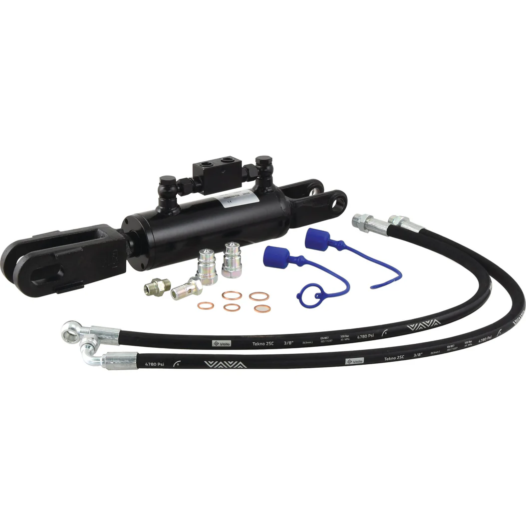 Hydraulic Levelling Box (Supplied with: Hoses) - Fork Hole ? 22mm - Fork Hole ? 23x50mm - Min. Length: 480mm, Cylinder Bore: 70mm. | Sparex Part No.S.113944?10.0 kg