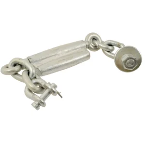 Stabiliser Chain - D-Shackle ?16mm - Thread ?18mm - Min. Length:430mm - M16x2 Metric | Sparex Part No.S.13271?3.12 kg