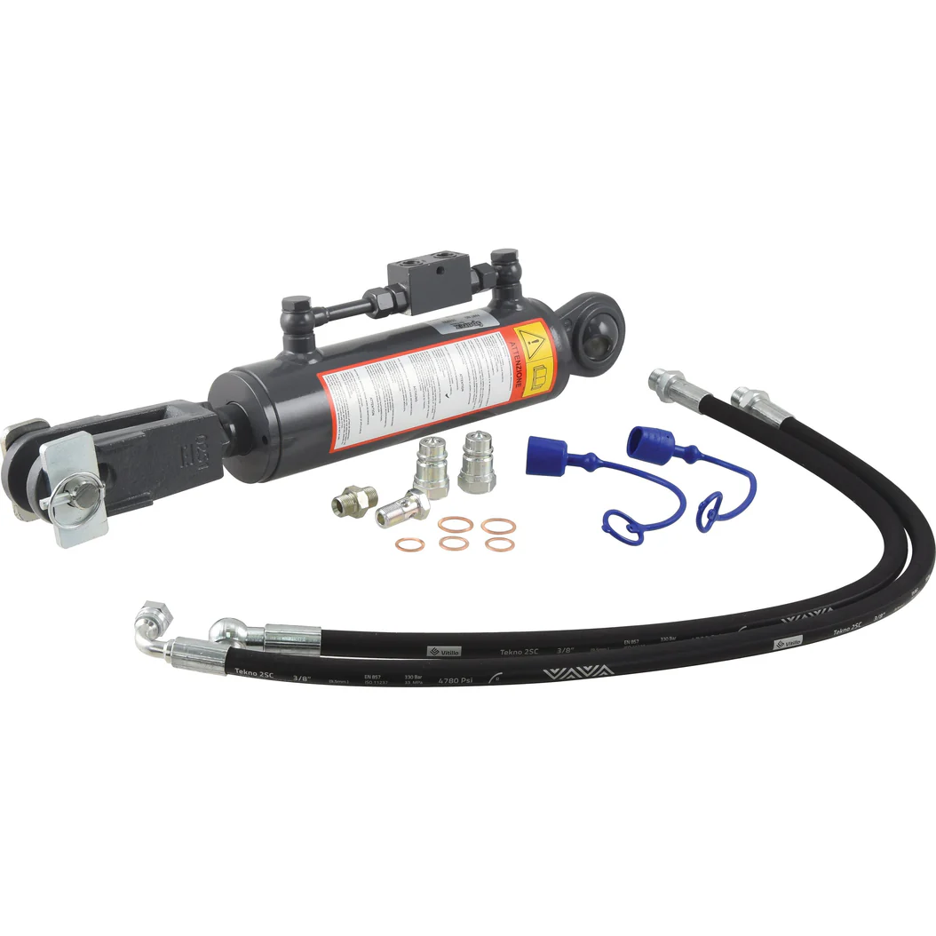 Hydraulic Levelling Box (Supplied with: Hoses) - Ball ? 22mm - Fork Hole ? 23x50mm - Min. Length: 540mm, Cylinder Bore: 80mm. | Sparex Part No.S.153732?10.0 kg