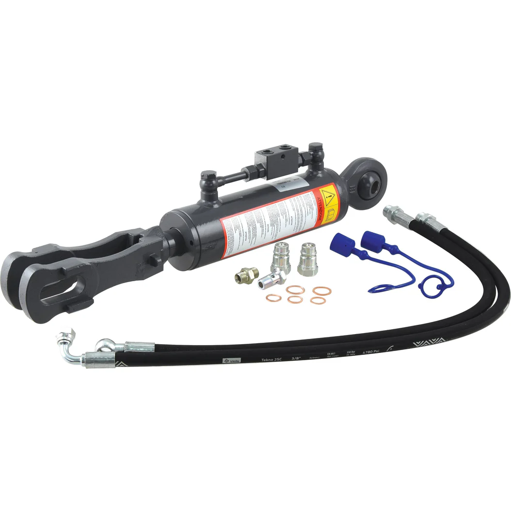 Hydraulic Levelling Box (Supplied with: Hoses) - Ball-Angled ? 22mm - Fork Hole ? 29x60mm - Min. Length: 640mm, Cylinder Bore: 80mm. | Sparex Part No.S.153735?20.0 kg