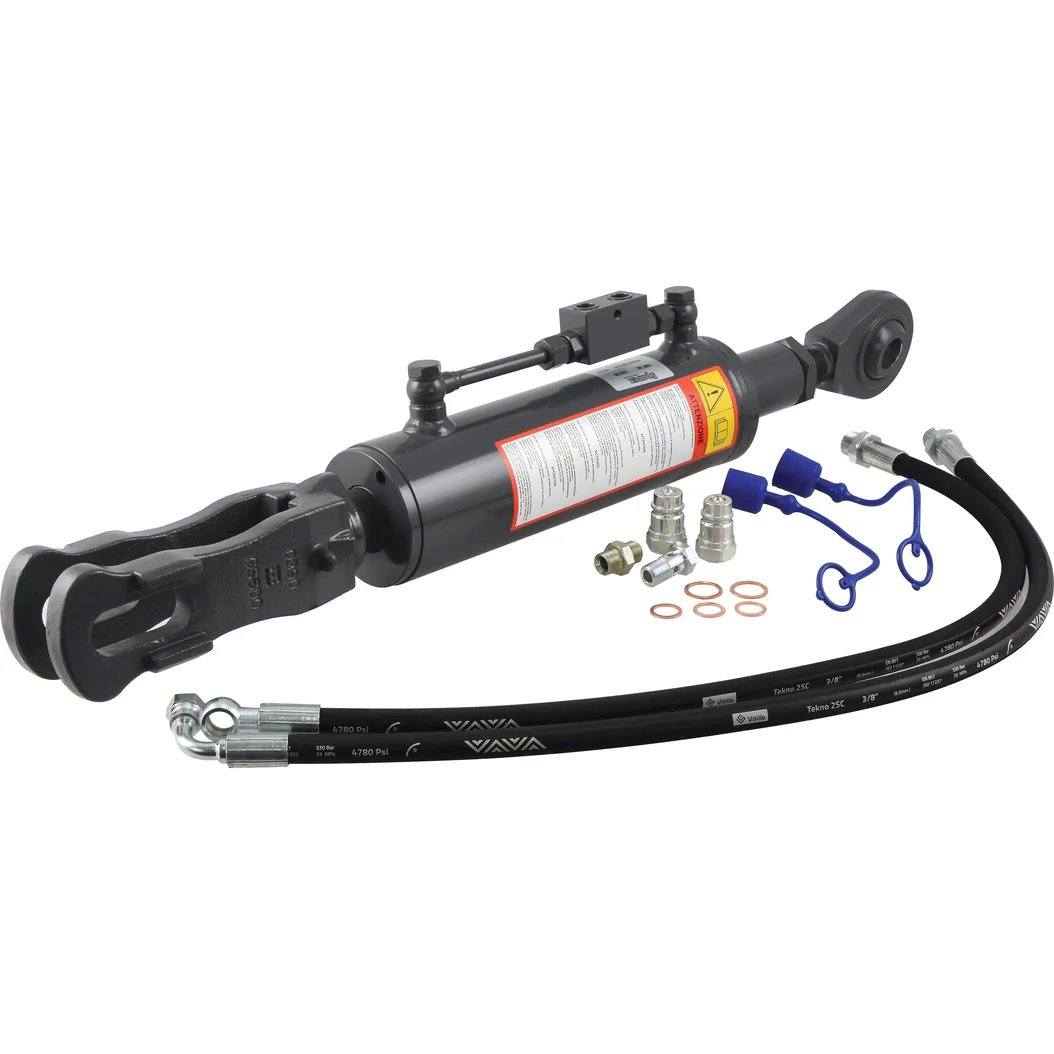 Hydraulic Levelling Box (Supplied with: Hoses) - Ball ? 28mm - Fork Hole ? 29x60mm - Min. Length: 810mm, Cylinder Bore: 90mm. | Sparex Part No.S.153739?25.0 kg