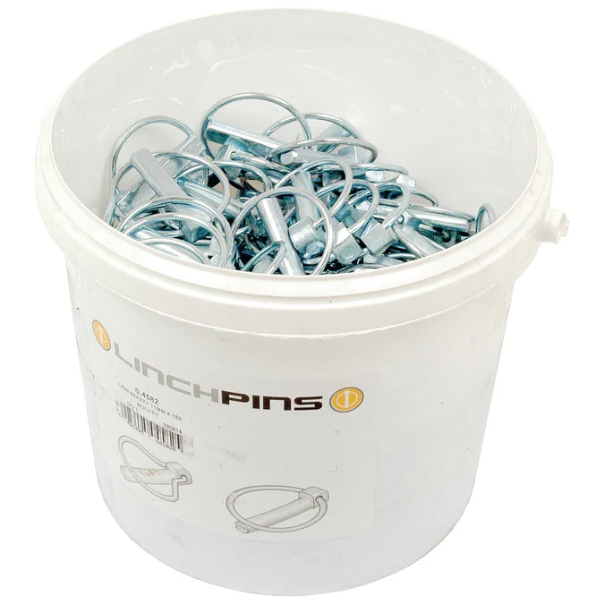 Round Linch Pin, Pin ?11mm x 47mm (150 pcs. Large Bucket) | Sparex Part No.S.4582?7.37 kg
