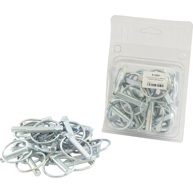 Round Linch Pin, Pin ?9.5mm x 44.5mm (25 pcs. Agripak) | Sparex Part No.S.10521?1.06 kg