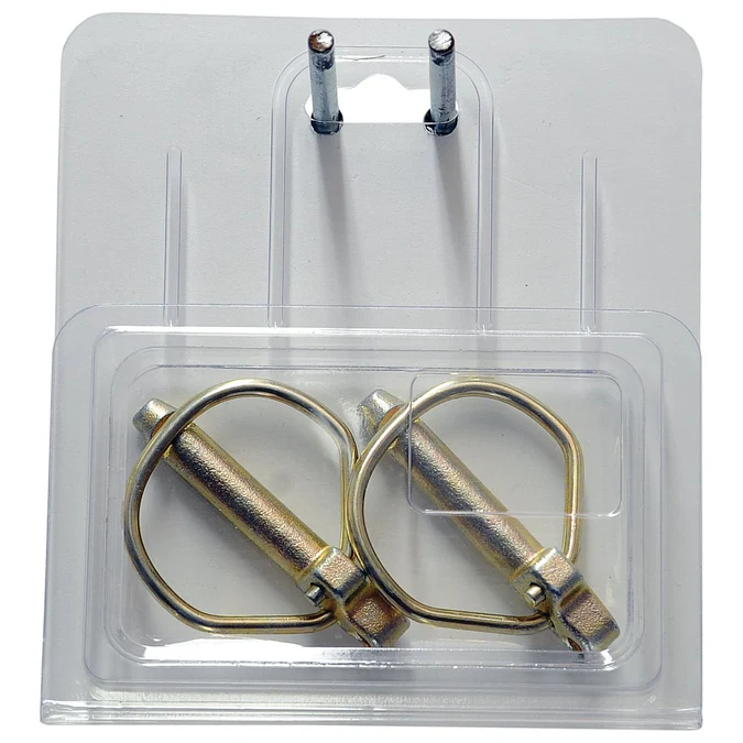 Rubig Safety Linch Pin, Pin ?10.5mm x 46mm (2 pcs. Agripak) | Sparex Part No.S.22538?0.1 kg