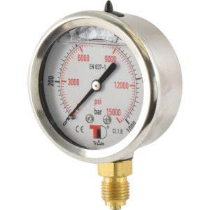 Hydraulic Pressure Gauge ?63mm (0-1000 bar) | Sparex Part No.S.154021?1.21 kg